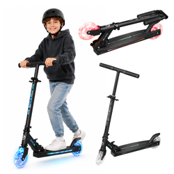 SPOKEY Hulajnoga Miejska Składana Regulowana Młodzieżowa Świecące Kółka 120 mm