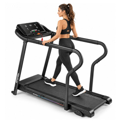 Bieżnia Elektryczna Z Poręczami Do Ćwiczeń Cardio 8 km/h Do 110 kg SPOKEY