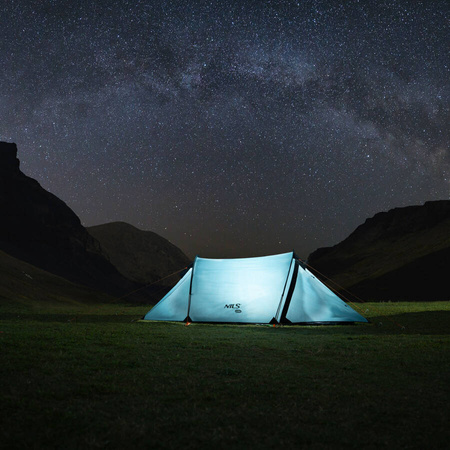 NILS Namiot Turystyczny Ogrodowy 2 Osobowy Filtr UV + Pokrowiec