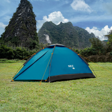 Namiot Turystyczny Kempingowy 2 Osobowy Wodoodporny Filtr UV + Pokrowiec