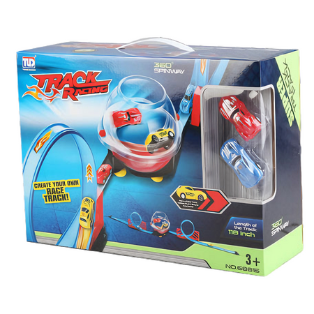 Tor Wyścigowy Samochodowy Inercyjny Dla Dzieci 300 cm + 2 Samochody TLD