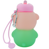 Butelka Szkolna Bidon Silikonowy Na Wodę Miś Dla Dziecka 600 ml MERKAN