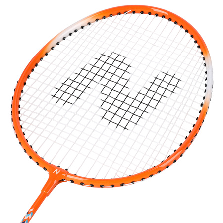 Zestaw Do Badmintona 2 Rakiety + 3 Lotki Nylonowe + 6 Lotek Piórkowych NILS