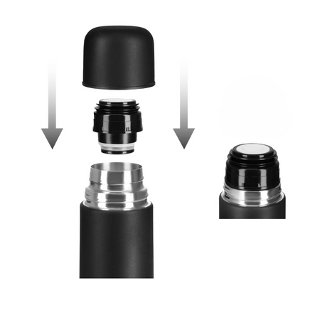 Termos Turystyczny Próżniowy Stalowy Butelka Termiczna Na Kawę 500 ml NILS