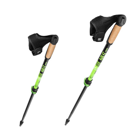 Kije Kijki Trekkingowe Turystyczne Do Chodzenia Nordic Walking Regulowane 93-125 cm NILS