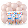 Balony Klasyczne Pastelowe Jasnoróżowe Lateksowe Na Urodziny 12" 200 szt.