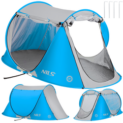 NILS Namiot Plażowy Wodoodporny Samorozkładany + Filtr UV
