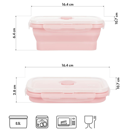 Śniadaniówka Lunchbox Pojemnik Na Jedzenie Dla Dziecka Do Szkoły 500 ml NILS
