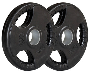 HMS Talerze Olimpijskie Ogumowane Obciążenia Na Gryf Sztangę 2x5 kg