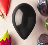 GEMAR Czarne Klasyczne Pastelowe Balony Dekoracyjne 21 cm - 100 szt