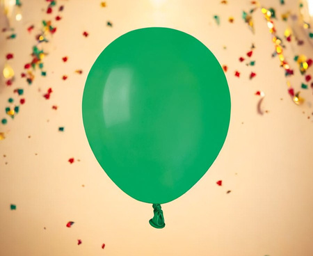 Balony Ciemnozielone Klasyczne Pastelowe Dekoracyjne GEMAR 13 cm 100 szt