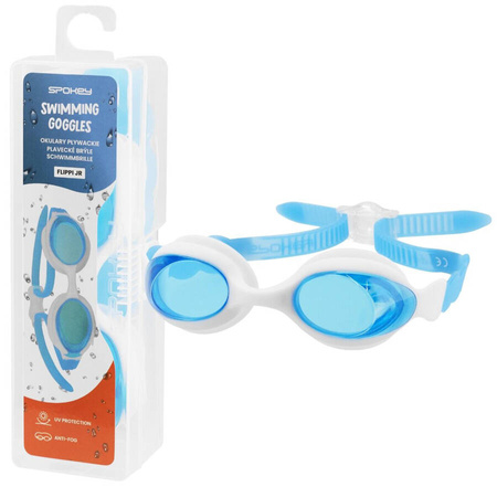 SPOKEY Czepek Pływacki Kąpielowy Na Basen Dla Dzieci + Okularki ANTI-FOG