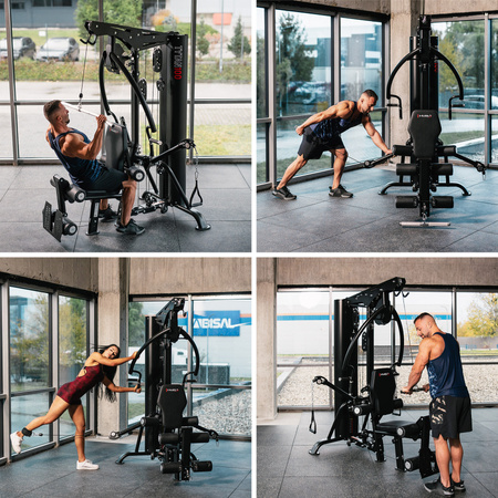 Atlas Do Ćwiczeń Domowa Siłownia Z Ławką Regulowane Ramiona + Stos HMS