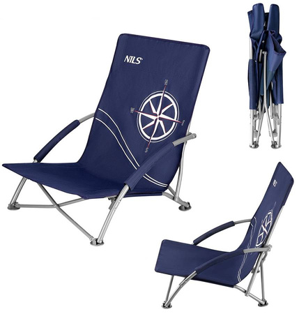 NILS Leżak Krzesło Plażowe Turystyczne Składane