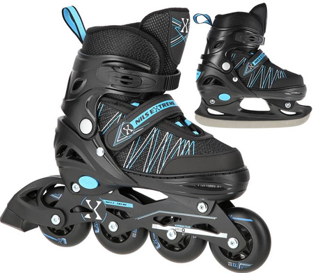 NILS 2w1 Łyżworolki Rolki Rekreacyjne Łyżwy Regulowane