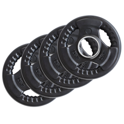 Talerze Olimpijskie Ogumowane Obciążenia Na Gryf Sztangę 4x1,25 kg HMS