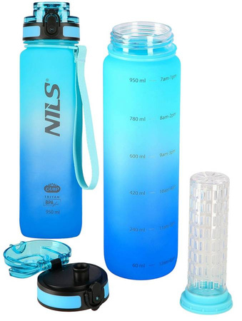 Bidon Rowerowy Butelka Sportowa Na Wodę Tritanowa BPA FREE 950 ml NILS	