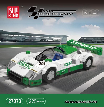 Klocki Konstrukcyjne Auto Samochód Wyścigowy 325 Elementów MOULD KING