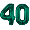 Balony Foliowe Cyfry Na 40 Urodziny Dekoracja Na Rocznicę 85 cm Zielone