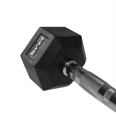 HMS Zestaw Hantle Sześciokątne Gumowane Do Ćwiczeń HEX PRO 2x27,5 kg