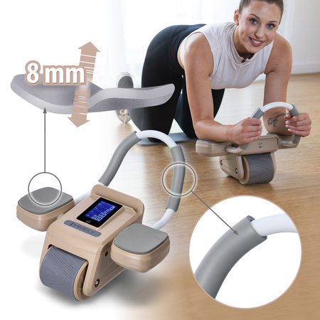 HMS Automatyczne Koło Do Ćwiczeń Fitness Mięśni Brzucha Z Wyświetlaczem
