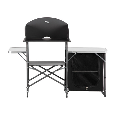 Szafka Turystyczna Kuchnia Kempingowa Składana Mebel Z Blatem i Osłoną NILS