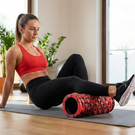 Wałek Roller Rolka Do Ćwiczeń Masażu Rehabilitacji 33x14 cm HMS