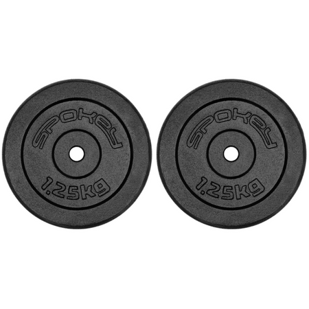 SPOKEY Zestaw Talerzy Obciążenia Żeliwne Na Sztangę 2x 1.25 kg