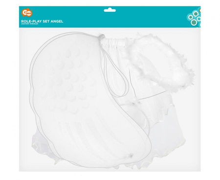 Strój Kostium Przebranie Aniołka Spódniczka Skrzydełka i Aureola Na Jasełka