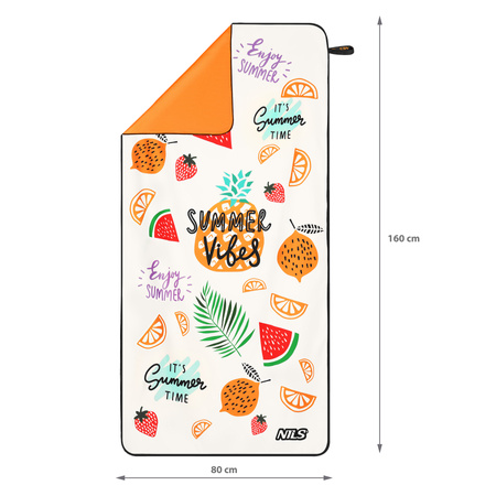 Ręcznik Szybkoschnący Turystyczny Plażowy Kąpielowy 160x80 cm + Pokrowiec