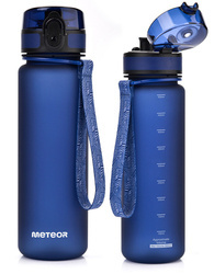 Butelka Sportowa Bidon Na Wodę Z Miarką Tritanowa Z Ustnikiem 500 ml METEOR