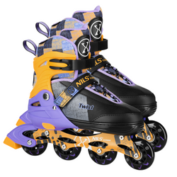 Rolki Regulowane Łyżworolki Dla Dzieci Rekreacyjne Kauczukowe Kółka NILS