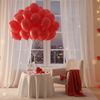 Balony Czerwone 12" - 100 szt. + 2 Balony Serca 18" Na Urodziny Walentynki