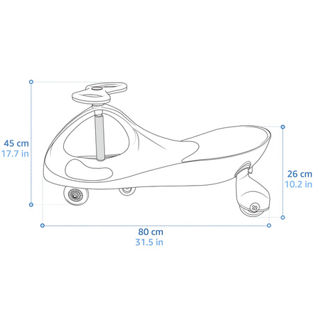 Jeździk Grawitacyjny Balansowy Auto Dla Dzieci Świecące Kółka LED METEOR