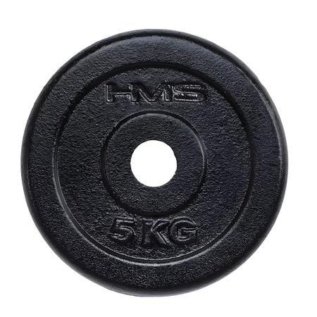 Obciążenie Żeliwne Talerz Na Gryf Sztangę Do Treningu Siłowego HMS 5 kg