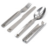 MERKAN Zestaw Sztućców Turystycznych Ze Stali Nierdzewnej 3w1 + Otwieracz