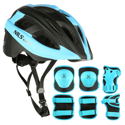 Kask Rowerowy Regulowany Dziecięcy In-mold Wentylowany + Zestaw Ochraniaczy