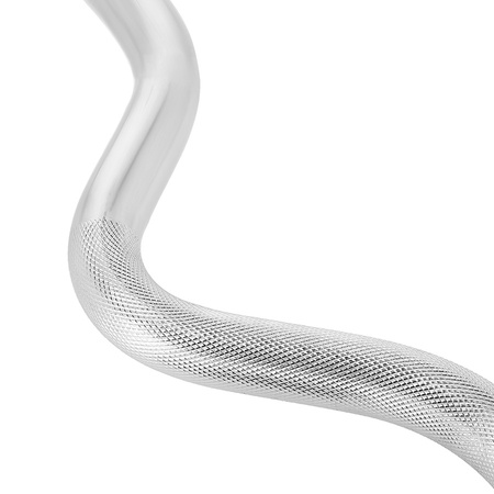 Gryf Mocno Łamany Stalowy 120 cm Z Gwintem Sztanga + Zaciski Gwiazdowe HMS