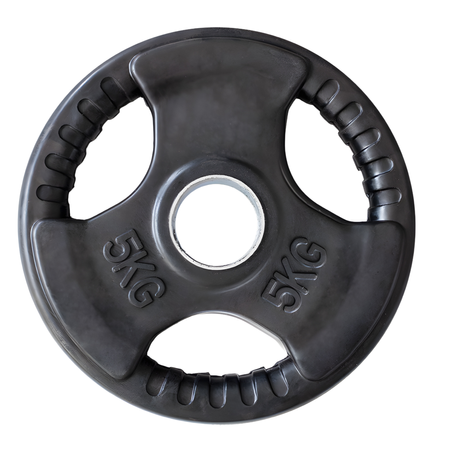 Talerze Olimpijskie Ogumowane Obciążeniowe Na Gryf Sztangę 2x5 kg HMS