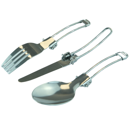 MERKAN Menażka Turystyczna Harcerska Wojskowa Garnek Z Przykrywką + Sztućce