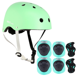 Kask Regulowany Orzeszek + Ochraniacze Zestaw Na Rolki Rower Hulajnogę NILS