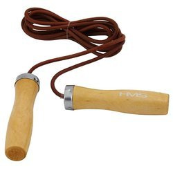 HMS Skakanka Skórzana Z Łożyskami + Drewniane Rączki