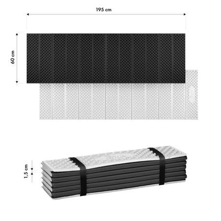 Karimata Mata Turystyczna Składana Na Biwak Kempingowa Izolacyjna 195 cm