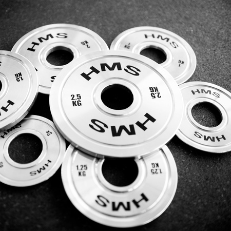 Talerz Obciążenie Olimpijskie Na Gryf Sztangę Chromowana Stal HMS 4x 2.5 kg