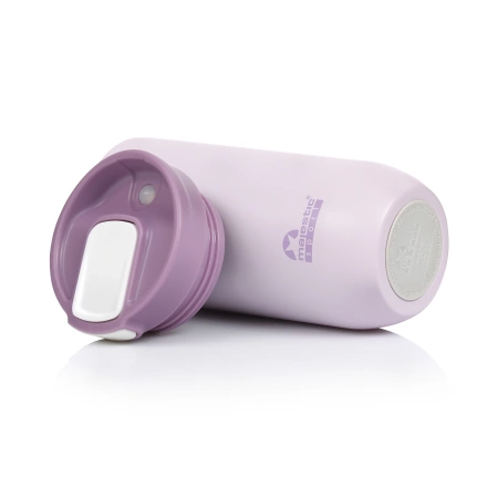 Kubek Termiczny Termos Turystyczny Stalowy Z Blokadą 540 ml Różowy