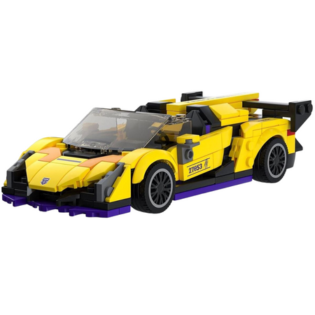 Klocki Konstrukcyjne Auto Samochód Wyścigowy 363 Elementy + Gablota MOULD KING