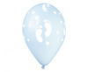 Balony Na Baby Shower Klasyczne Dziecięce Stópki Błękitne 13" Zestaw 50szt.