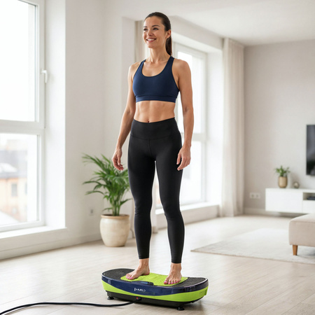 Platforma Wibracyjna Wibrująca Treningowa Masażer Z Linkami Do 150 kg LED