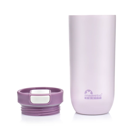 Kubek Termiczny Termos Turystyczny Stalowy Z Blokadą 540 ml Różowy