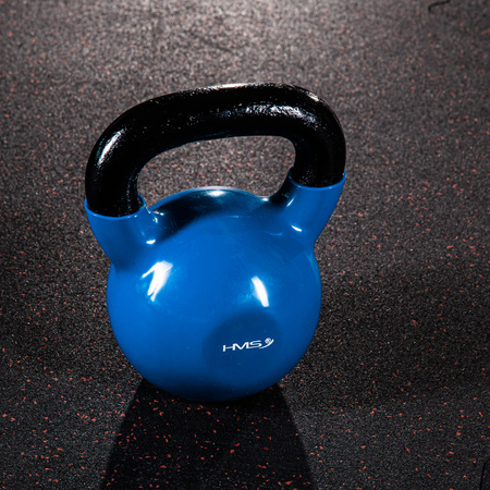 KETTLEBELL Kula Hantla Żeliwna Winylowa Do Treningu Siłowego HMS 8 kg